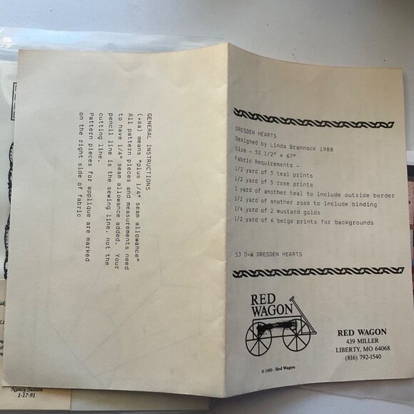 Vintage Crazy Quilting Quilt Quarters Patterns Templates Instructions Lot of 2 - Picture 8 of 10